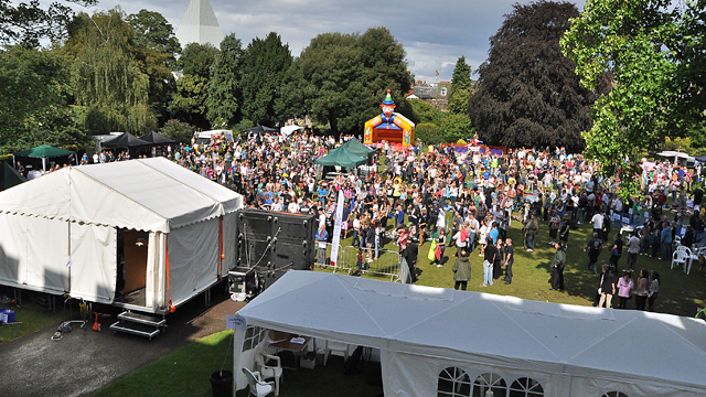 Photo of Rock At The Castle 2011 taken from upper floor of the castle